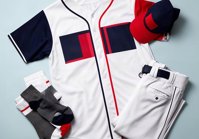 野球ユニフォームの背番号と選手名をプリントした完成品